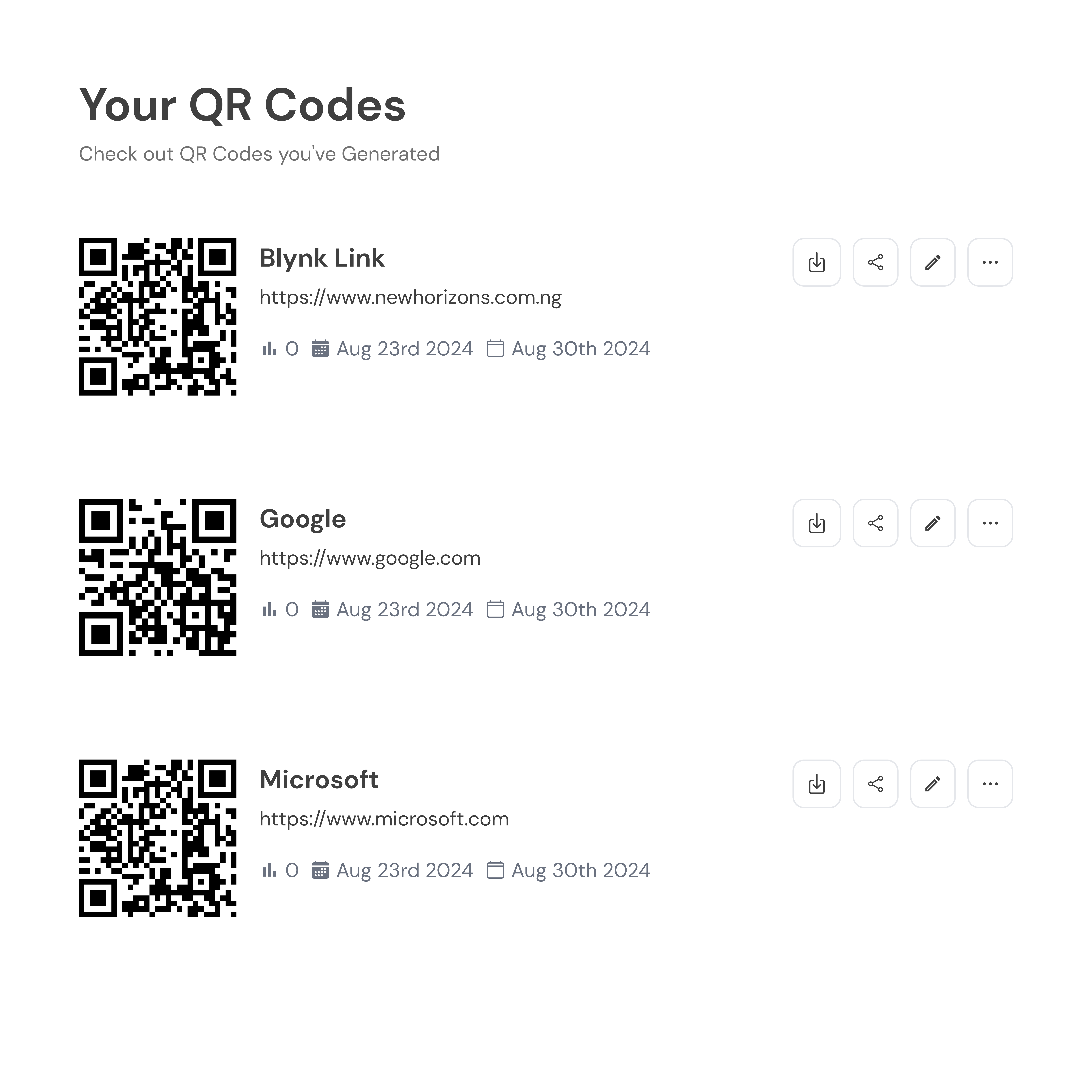 Manage QR